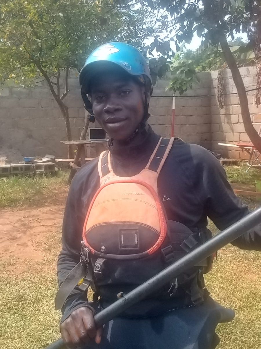 Eddy, guide at Float the Nile, in his kayaking gear